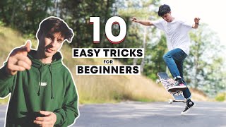 10 Beginner Longboard Tricks YOU Should Try [upl. by Bass]