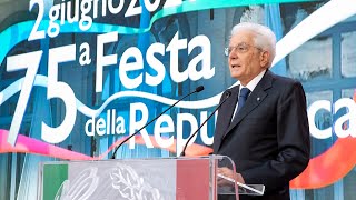 2 giugno il discorso del Presidente Mattarella [upl. by Grayson679]