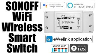 Sonoff WiFi Smart Switch Installation With eWeLink Application  Unboxing amp Testing [upl. by Edrahs]