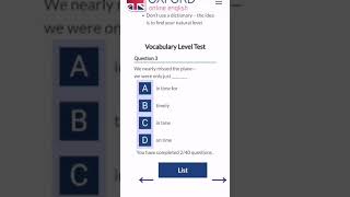 Oxford online English vocabulary level test with ANSWERS [upl. by Solraced]