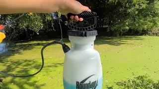 TREATING POND ALGEA USING COPPER SULFATE CHEMICAL [upl. by Ninos]