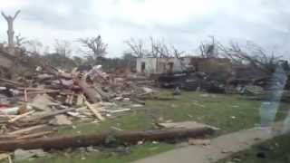 Damage caused to homes as a result of tornadoes in Texas [upl. by Anirrak]