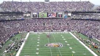 71000 Baltimore Ravens Fans Harmonizing quotSeven Nation Armyquot During 2011 Home Opener [upl. by Thay]