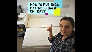 I Washed IKEA Mattress Cover and Put it Back On [upl. by Chlo]