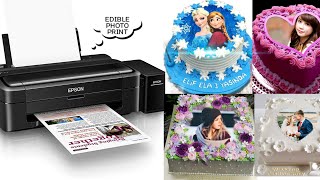 How to edit Edible Photo Print Cake  Tips amp Tricks for perfect photoprint 🍰 I BEST PRINTER TO USE [upl. by Latin]