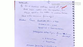 Numericals on CSMA CD  lecture 57 computer network [upl. by Irianat]