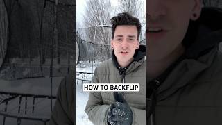 HOW TO BACKFLIP easiest way [upl. by Adlez]