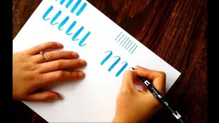 The Beginners Guide to Brush Lettering Basic Strokes [upl. by Sivrup]