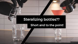 How to sterilize glass bottlesIn 1 minute [upl. by Deach]