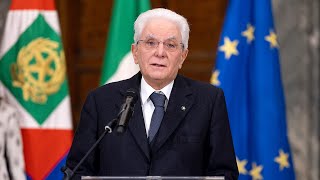 Dichiarazione del Presidente Mattarella [upl. by Yalc646]