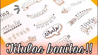 40 TÍTULOS BONITOS ✄ Barbs Arenas Art [upl. by Nilhsa]