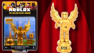 Roblox Bloxy Award Toy Pack amp Code Item Unboxing amp Roblox Gaming Info [upl. by Nniw566]