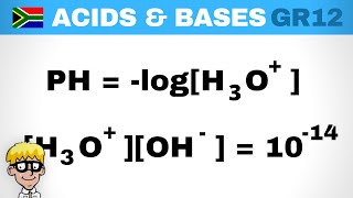 Acids and Bases Grade 12 PH calculations [upl. by Nij747]