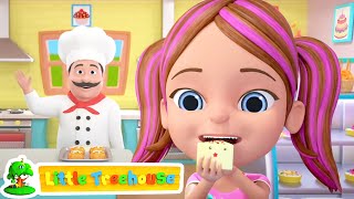 Pat A Cake Bakers Man Song  Yummy Food  Nursery Rhymes amp Kids Songs by Little Treehouse [upl. by Mapel]