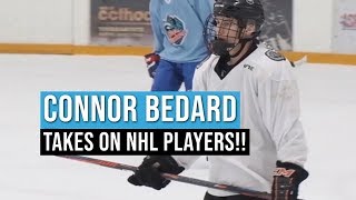 14YearOld Goes HeadtoHead With NHL Stars [upl. by Lemmor]