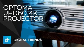 Optoma UHD60 4K Projector  Hands On Review [upl. by Suiradal]