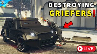 Destroying griefers on GTA Online [upl. by Lombardi]