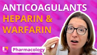 Anticoagulants heparin amp warfarin  Pharmacology  Cardiovascular  LevelUpRN [upl. by Essirahc]