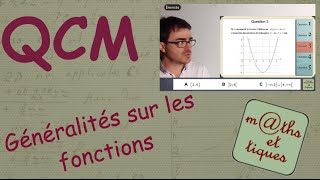 QCM  Généralités sur les fonctions  Seconde [upl. by Nekcerb773]