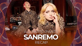 Sanremo 2022 Italy  All Participants  RECAP [upl. by Coffin444]