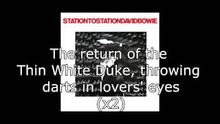 Station to Station  David Bowie  Lyrics [upl. by Portwine356]