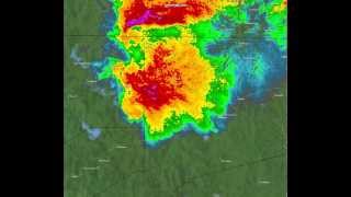 5152013 Granbury Texas Tornado Radar [upl. by Lauralee]