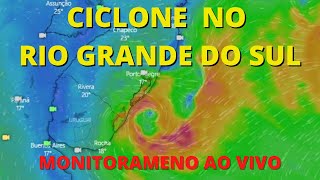 CICLONE SUBTROPICAL AO VIVO NO RIO GRANDE DO SUL AVANÇA [upl. by Derina559]