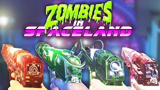 ZOMBIES IN SPACELAND  ALL UPGRADED WONDER WEAPONS Facemelter Dischord Headcutter Shredder [upl. by Betthel897]