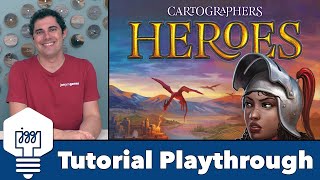 Cartographers Heroes Tutorial Playthrough [upl. by Eidoow]