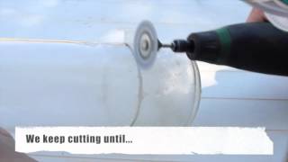 How to cut a glass bottle  DIY [upl. by Tnaryb]