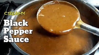 BLACK PEPPER SAUCE  PEPPERCORN RECIPE [upl. by Nylekoorb]