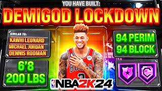 THE 1 LOCKDOWN BUILD IN NBA 2K24 [upl. by Orvie]