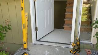 Jeld Wen Front Door Installation  Really crappy products and craftsmanship PART 1 [upl. by Swetlana656]