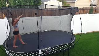 Trampoline Tricks and Acrobatics from a Cheerleader [upl. by Arianna]