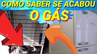 Como saber se a geladeira Acabou o gás [upl. by Myna]