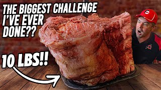 Extreme 160oz Prime Rib Steak Challenge [upl. by Wulfe150]