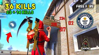 World Record 36 Kills in Duo vs Squad Must Watch Gameplay  Garena Free Fire [upl. by Adlig]