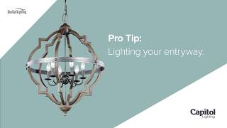 Foyer Lighting  How to Light Your Homes Entry Way [upl. by Tegdig]