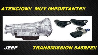 Este SENSOR puede DAÑAR la TRANSMISION AUTOMATICA de JEEP CASO REAL [upl. by Sonitnatsok372]