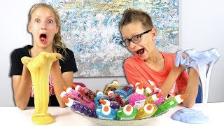 3 Colors of Glue Slime Challenge PART 2 [upl. by Trista]