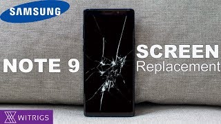 Samsung Note 9 Screen Replacement  Repair Guide [upl. by Nosral]