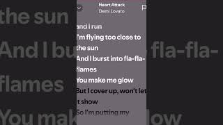 Heart attack lyrics [upl. by Anniken]