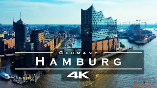 Hamburg Germany 🇩🇪  by drone 4K [upl. by Taryn598]