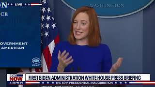 White House Press Secretary Jen Psaki Holds 1st Biden Administration White House Press Briefing [upl. by Ettennod]