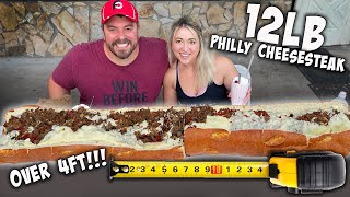 THE 200 PHILLY CHEESESTEAK CHALLENGE ft Randy Santel [upl. by Yrelav145]