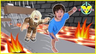 Vtubers Ryan Vs Daddy ROBLOX Lets Play Escape From Dungeon [upl. by Ennairak]