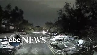 Tornadoes leave trail of destruction in Texas l ABC News [upl. by Hanae]