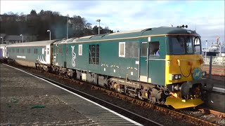 Caledonian Sleeper Class 73 First Ever Visit to OBAN 130216 [upl. by Nathanson]