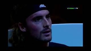 Tsitsipas swears and curses at his father [upl. by Alacim]