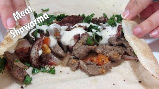 Lebanese Meat Shawarma Recipe  Our Cooking Ideas [upl. by Xylon]